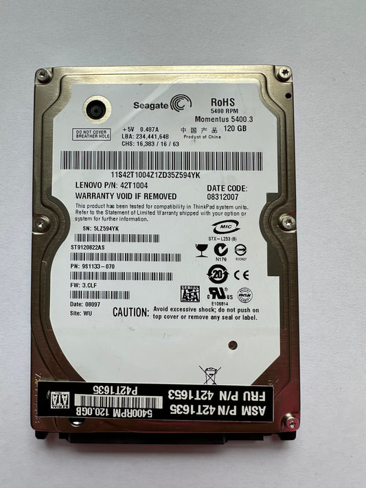 Seagate ST9120822AS Momentus 5400.3 Series 120GB 5400RPM SATA Hard Drive