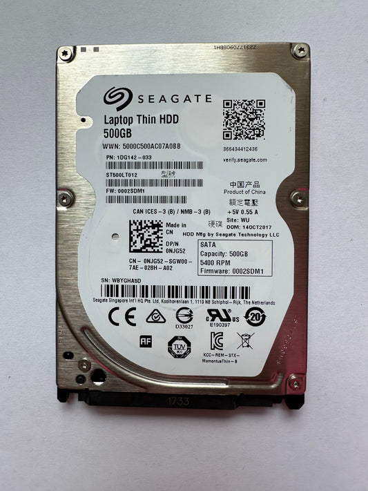 Seagate ST500LT012 Momentus 500GB 5400RPM 2.5-Inch SATA 3Gb/s Hard Drive