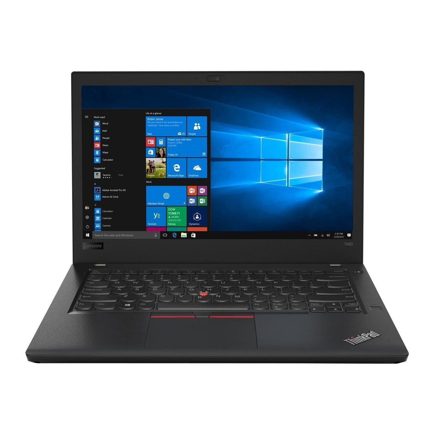 Lenovo T480 Laptop - Core i5, 8GB RAM, 256GB NVMe SSD, Windows 11, 14"